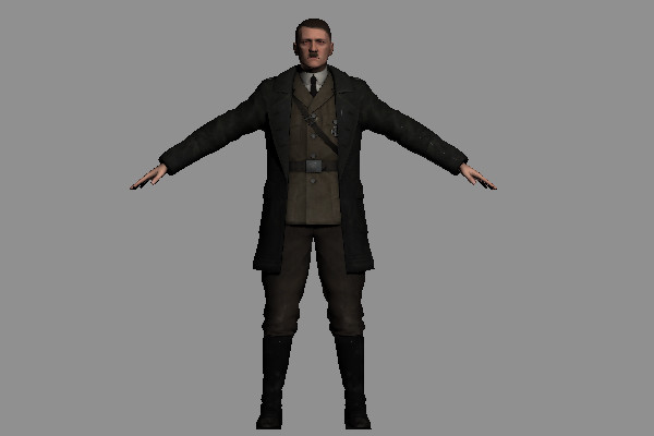 Adolf Hitler  阿道夫希特勒3dmax模型插图