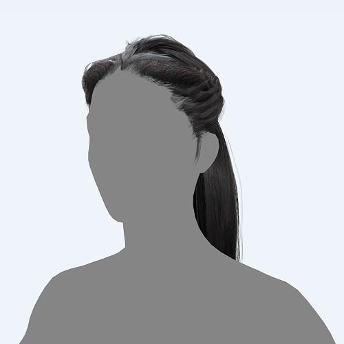 马尾辫长发女孩obj模型，带png透明贴图插图