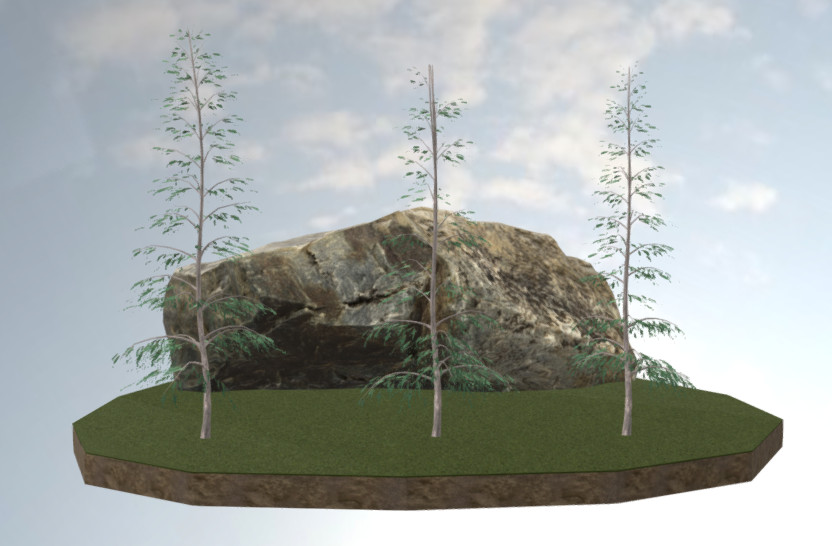 冷杉树植物blender模型插图