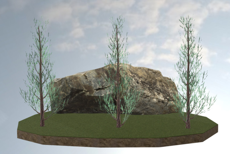 杜松树植物blender模型插图