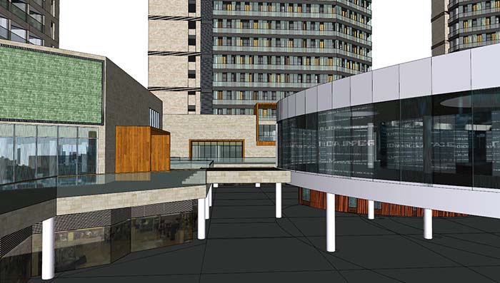 商业中心及高层住宅sketchUp模型2插图