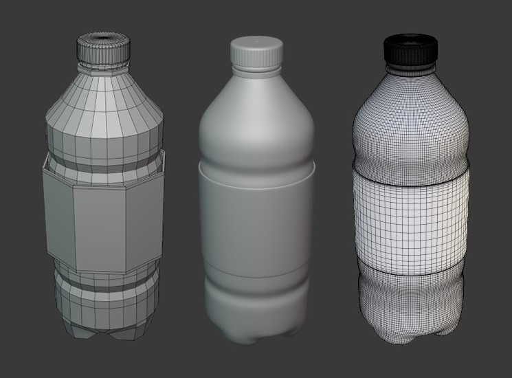 塑料瓶 饮料瓶plastic bottle模型插图