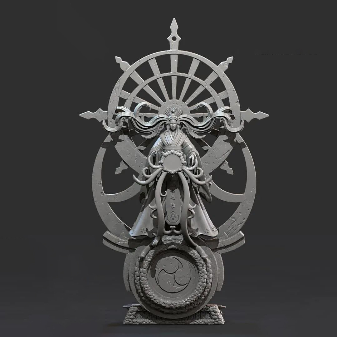 《大神》天照(アマテラス、Amaterasu)3d打印模型下载插图1