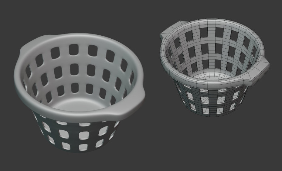 洗衣篮laundry_basket模型插图