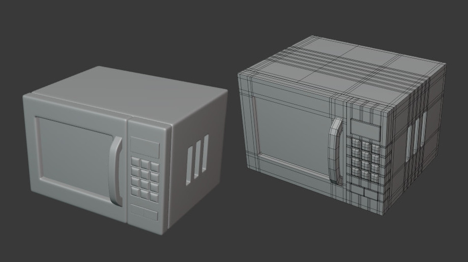 microwave微波炉fbx模型插图