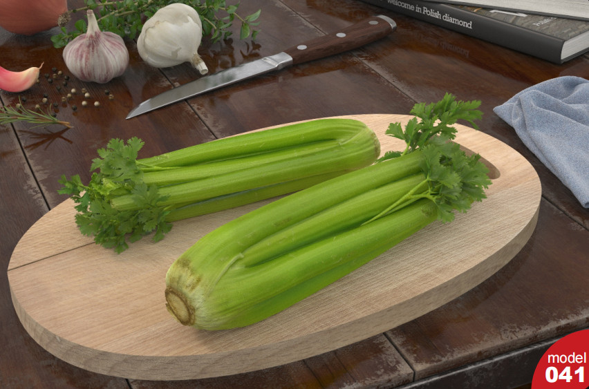 芹菜 西芹蔬菜3dmax模型插图