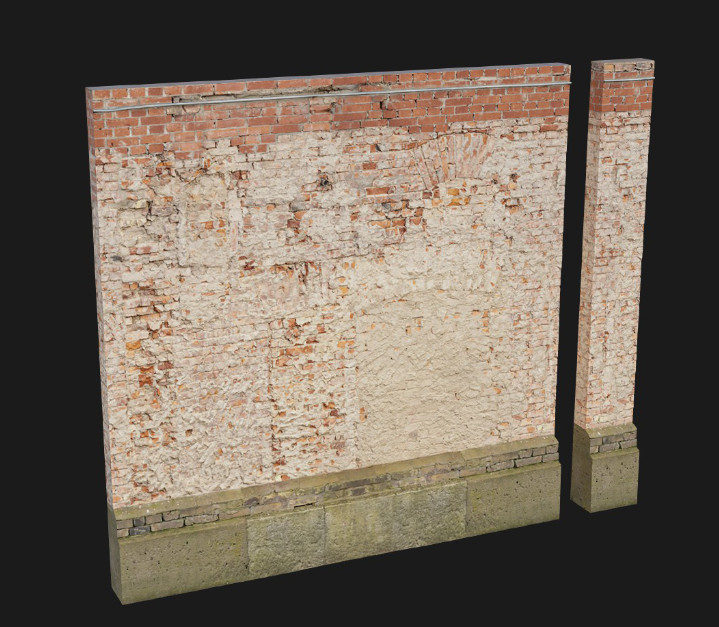 模块化建筑基础墙3D资源 3D资产建筑下载插图
