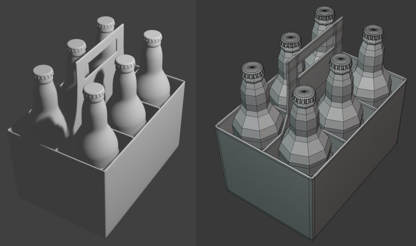 一箱啤酒瓶beer_bottles模型插图