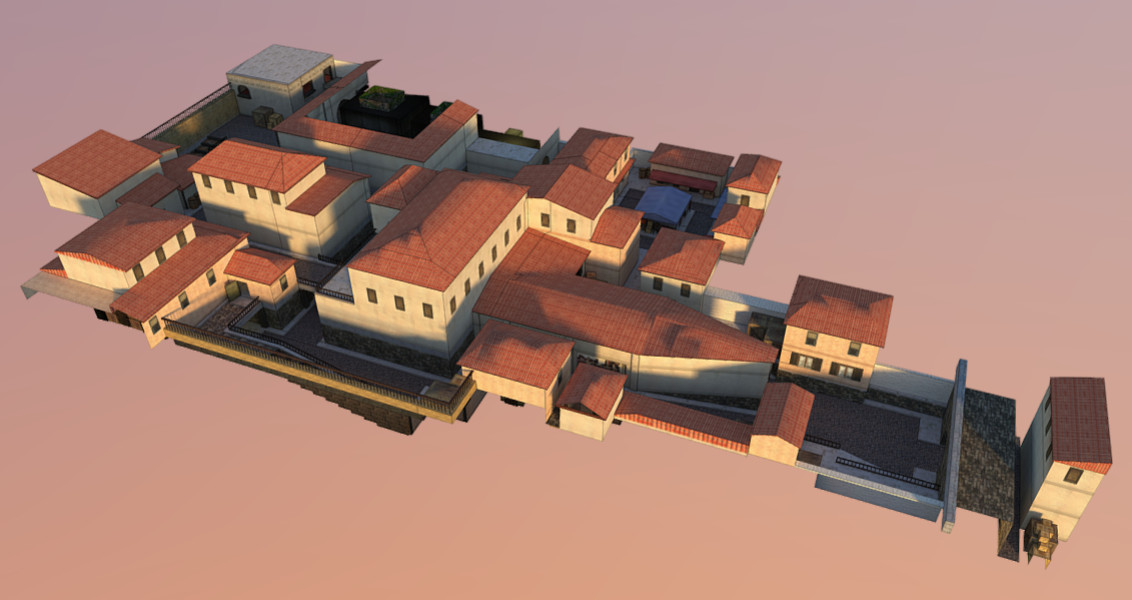 住宅区cs游戏地图场景fbx模型下载插图1