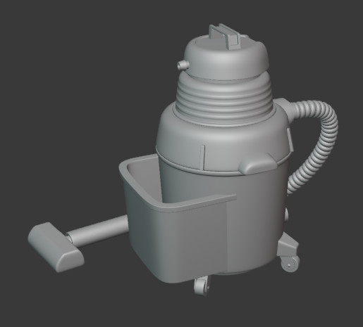车间真空吸尘器3d模型插图