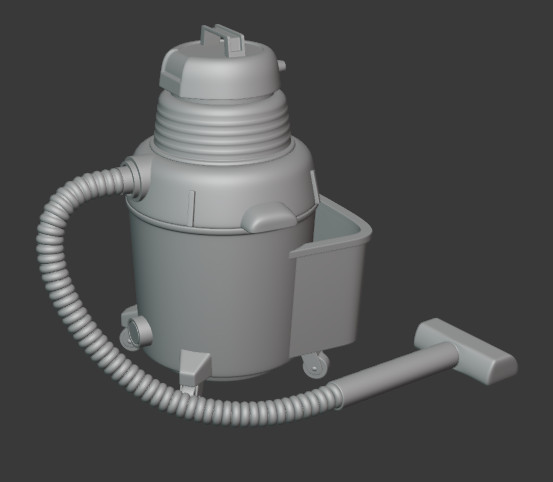 车间真空吸尘器3d模型插图1