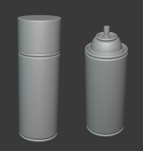 spraypaint喷漆罐 油漆罐3d模型插图