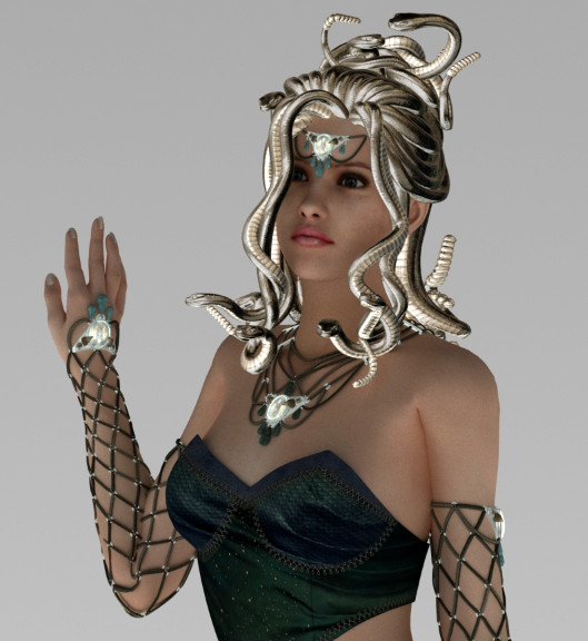 The Gorgon Medusa 2011蛇发女怪美杜莎3d模型插图1