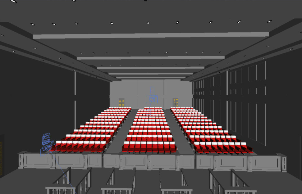 法院法庭室内场景3dmax模型下载插图1