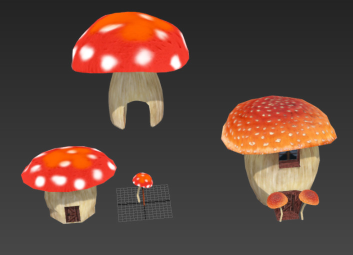 Mushroom house蘑菇屋 游戏场景插图