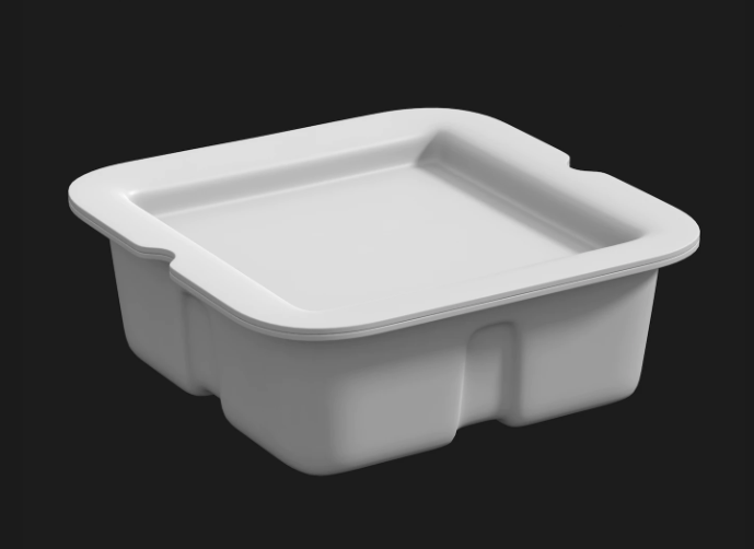 食品包装盒鸡蛋打包盒3d模型插图