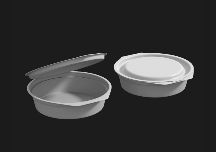 食品容器3D模型插图