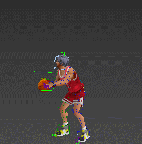 写实篮球运动员 带骨骼绑定和动作插图13