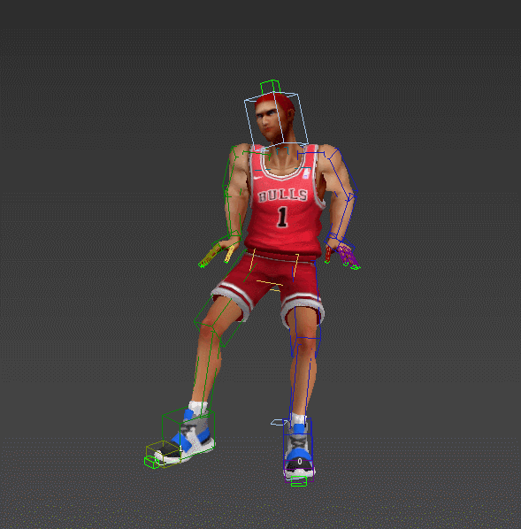 写实篮球运动员 带骨骼绑定和动作插图16