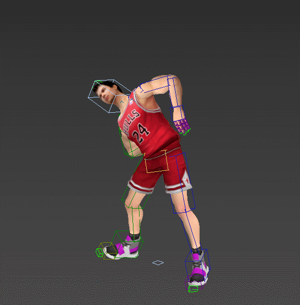 写实篮球运动员 带骨骼绑定和动作插图18