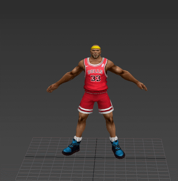 写实篮球运动员 带骨骼绑定和动作插图32
